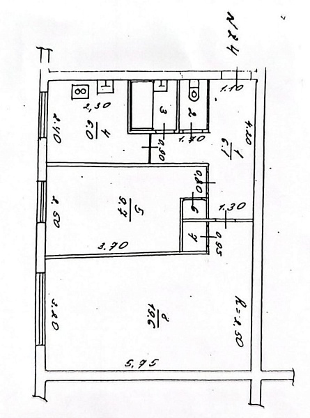 2-к квартира, 45 кв.м.